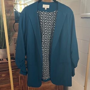 Skies Are Blue Teal Women's Blazer